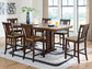 Rylandeen Counter Height Dining Table and 6 Barstools