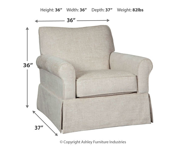Searcy Swivel Glider Accent Chair