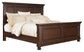 Porter King Panel Bed with Mirrored Dresser, Chest and 2 Nightstands