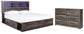 Drystan King Bookcase Bed with 4 Storage Drawers with Dresser